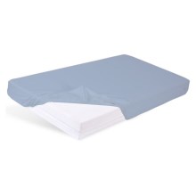 BABYMATEX - Lençol de proteção de cama com uma banda elástica BAMBOO 60x120 cm azul