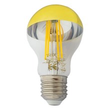 Lâmpada LED com casquilho esférico espelhado DECOR MIRROR A60 E27/8W/230V dourada