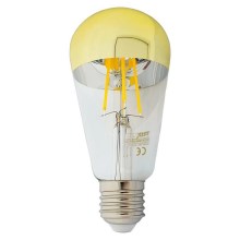 Lâmpada LED com casquilho esférico espelhado DECOR MIRROR ST64 E27/8W/230V 4200K dourado