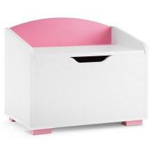 Recipiente de arrumação para criança PABIS 50x60 cm branco/rosa