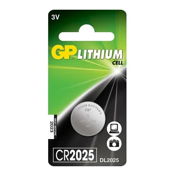 1 pçs Célula de botão de lítio CR2025 GP 3V/170mAh