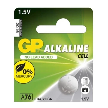 1 pçs Pilha alcalina de botão LR44 GP ALKALINE 1,5V