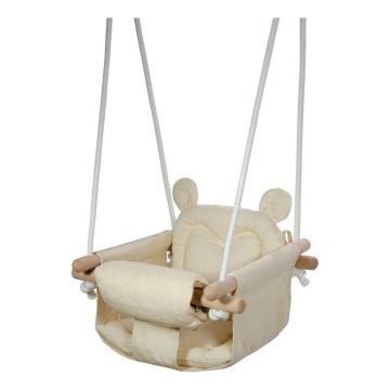 2Kids Toys - Baloiço têxtil para crianças creme/faia