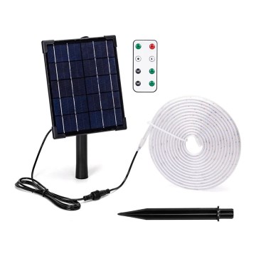 AiFita solar LED regulável LED/5W/3,2V 5 m 2700K IP65 + comando