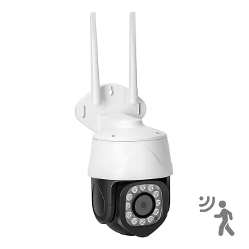 Aigostar - Câmara exterior inteligente 1080p 230V Wi-Fi IP66