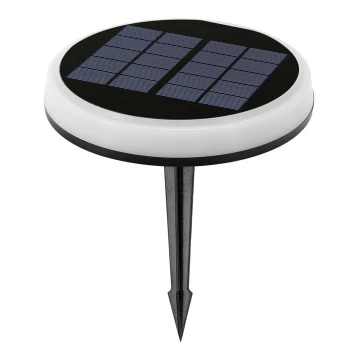Aigostar - Candeeiro solar LED LED/0,6W/2V diâmetro 16,5 cm 3200K/4000K/6500K IP65 preto