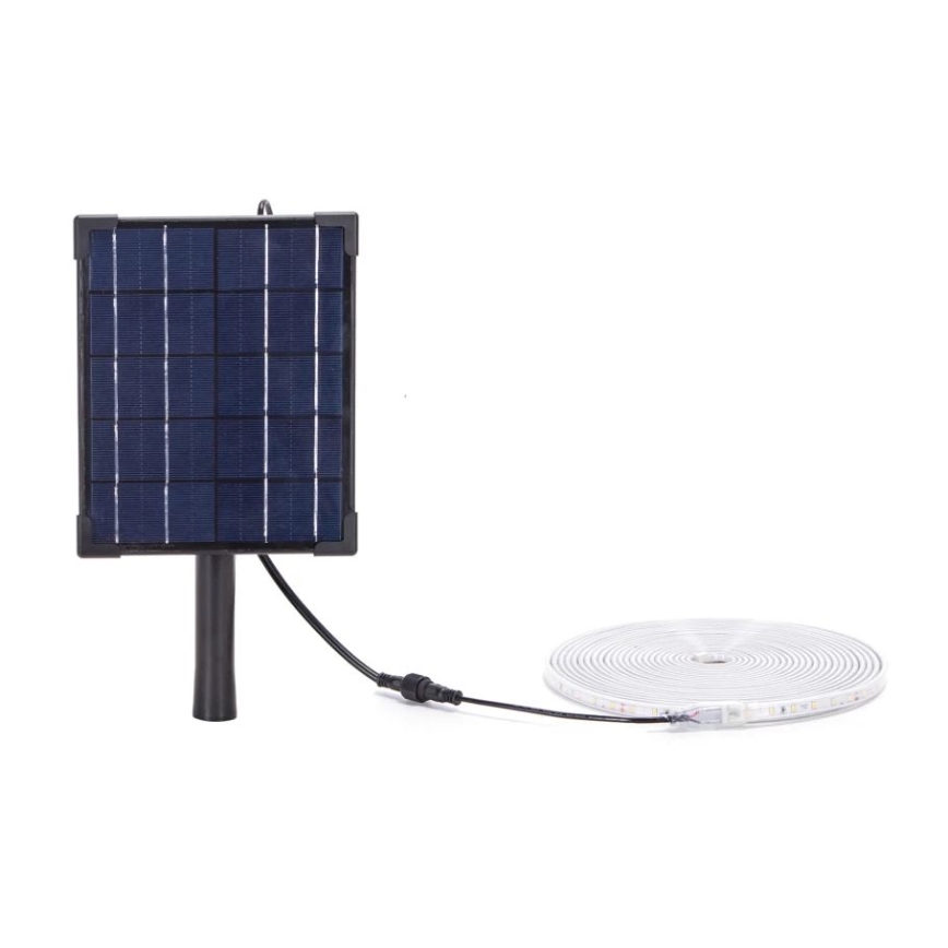 AiFita solar LED regulável LED/5W/3,2V 5 m 2700K IP65 + comando