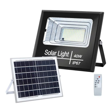 Aigostar - Holofote solar LED com regulação LED/40W/3,2V IP67 + CR