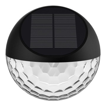 Aigostar - Iluminação de parede solar LED LED/2W/1,2V preto 2700K IP44