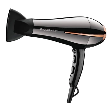 Aigostar - Secador de cabelo 2400W/230V preto/cobre