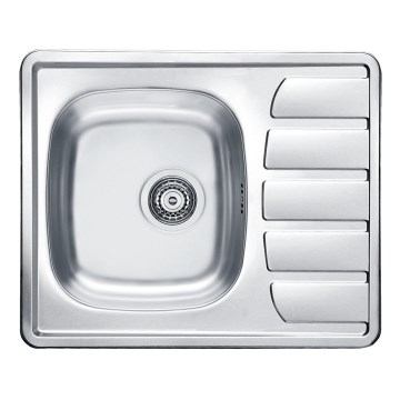 ALVEUS 1100215 - Lava-loiça de cozinha ZOOM 61,5x50 cm satin, para montagem superior