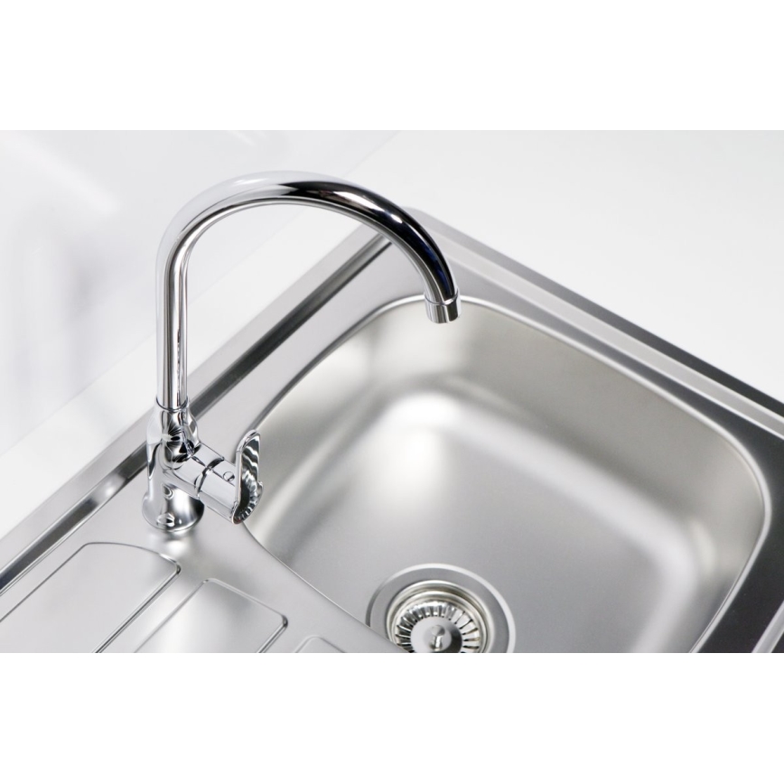ALVEUS 1100215 - Lava-loiça de cozinha ZOOM 61,5x50 cm satin, para montagem superior