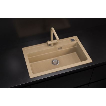 ALVEUS 1140445 - Lava-loiça de cozinha ATROX 79x50 cm granito/bege