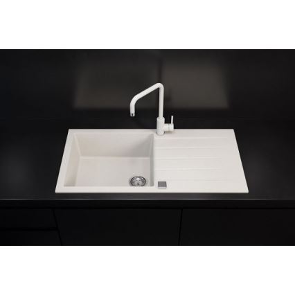 ALVEUS 1140594 - Lava-loiça de cozinha CADIT 100x50 cm granito/branco