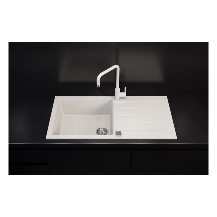 ALVEUS 1140594 - Lava-loiça de cozinha CADIT 100x50 cm granito/branco