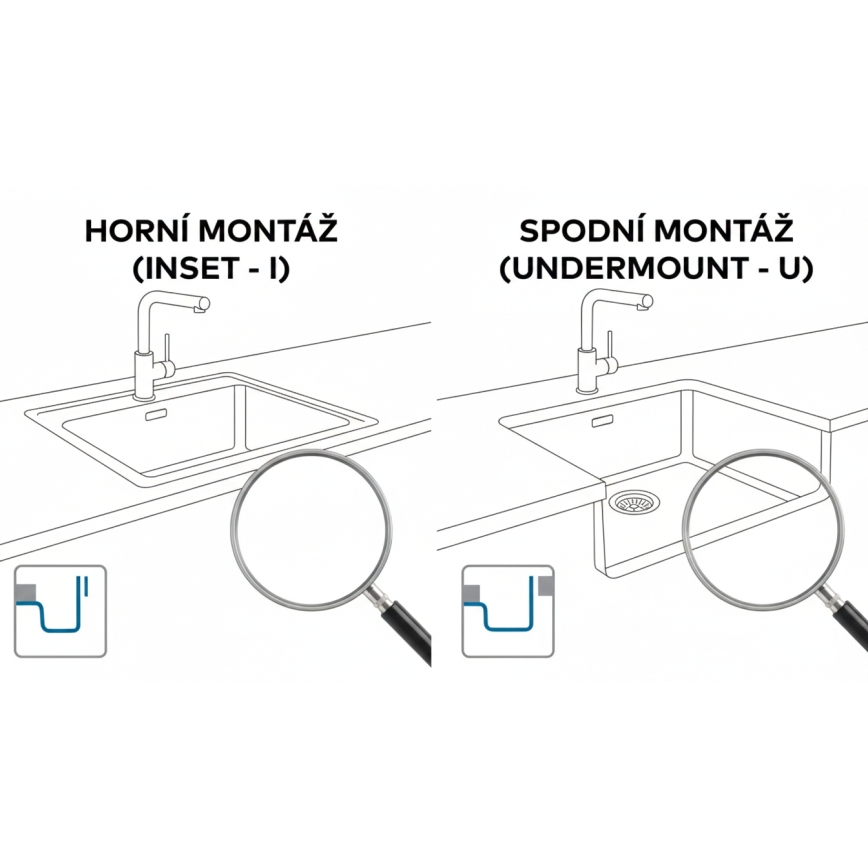 ALVEUS 1150054 - Cuba de cozinha OMNI 55x45 cm granito/bege