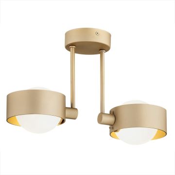 Argon 7215 - Candeeiro suspenso para casa de banho MASSIMO PLUS 2xG9/6W/230V IP44 dourado