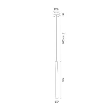 Argon 8327 - Candelabro suspenso LED RIO LED/4,2W/230V 3000K dourada