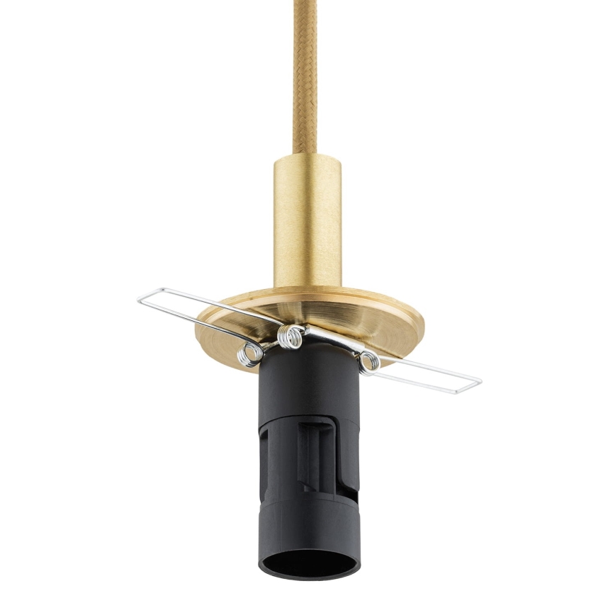 Argon 8450 - Candelabro suspenso ALMIROS 1xE14/7W/230V diâmetro 12 cm alabastro dourada