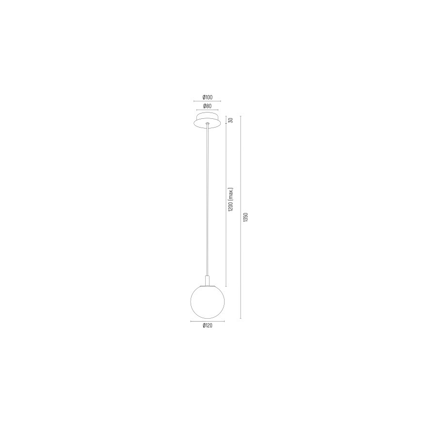 Argon 8450 - Candelabro suspenso ALMIROS 1xE14/7W/230V diâmetro 12 cm alabastro dourada