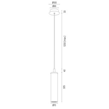 Argon 8489 - Candeeiro suspenso HAMPTON 1xE14/7W/230V dourado