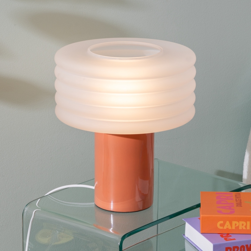 Atmosphera - Candeeiro de mesa ASTI 1xE27/60W/230V cor tijolo