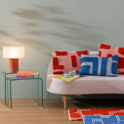 Atmosphera - Candeeiro de mesa ASTI 1xE27/60W/230V cor tijolo