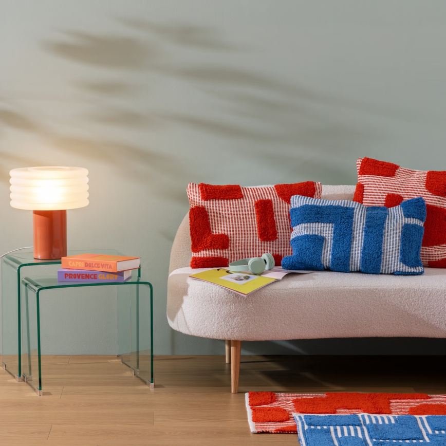 Atmosphera - Candeeiro de mesa ASTI 1xE27/60W/230V cor tijolo