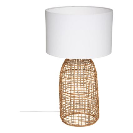 Atmosphera - Candeeiro de mesa KARLA 1xE27/25W/230V vime