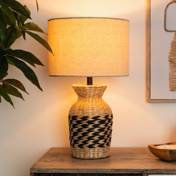 Atmosphera - Candeeiro de mesa MENA 1xE27/40W/230V Jacinto-de-água