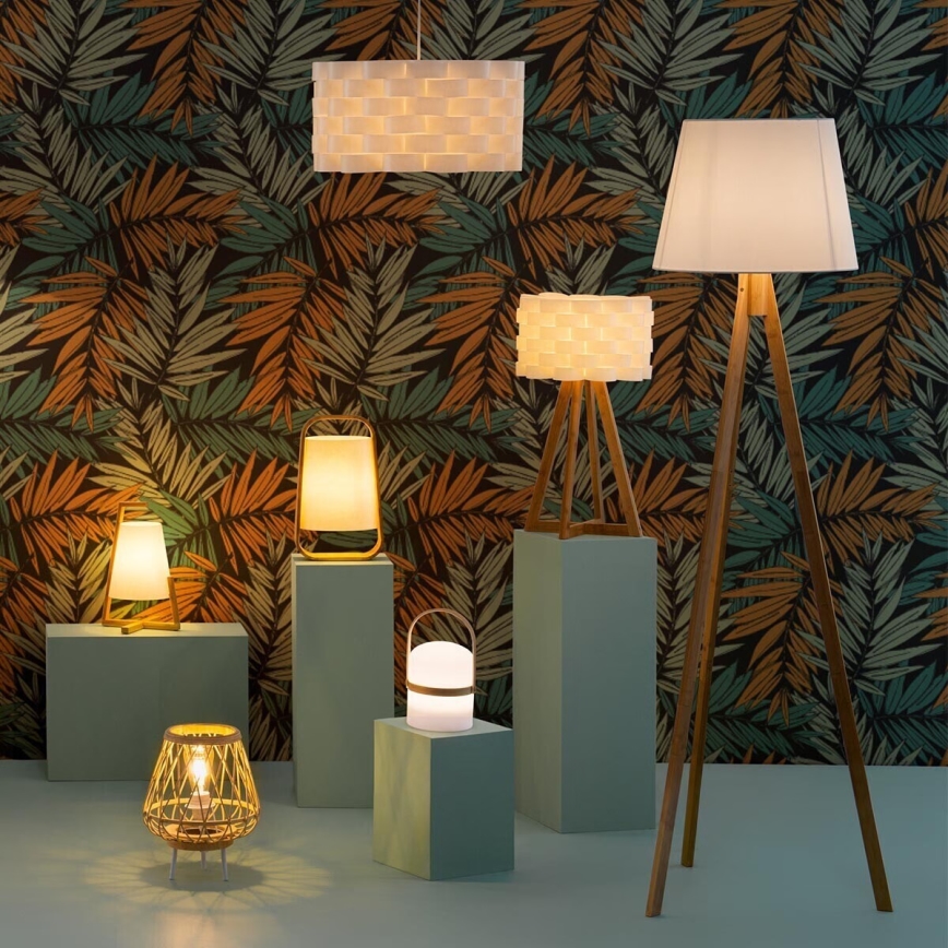 Atmosphera - Candeeiro de mesa MOKI 1xE14/40W/230V bambu