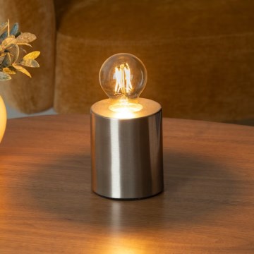 Atmosphera - Candeeiro de mesa SABA 1xE27/40W/230V prateado