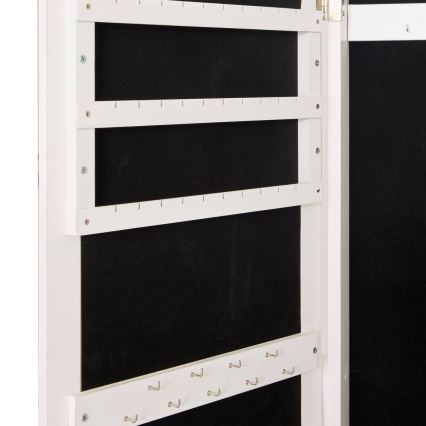 Atmosphera - Espelho de pé com porta-joias LEXY 158x38 cm branco