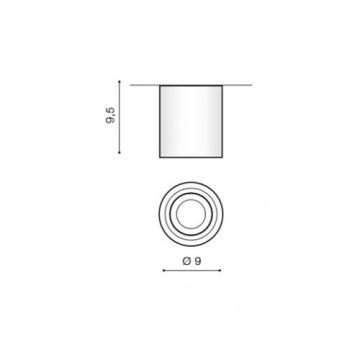 Azzardo AZ2690 - Luz de teto de casa de banho BRANT 1xGU10/50W/230V IP44