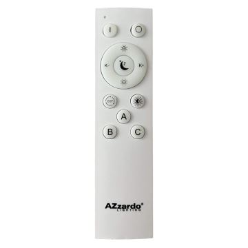 Azzardo AZ4993 - Iluminação de teto LED com regulação SANTANA LED/50W/230V castanho + controlo remoto