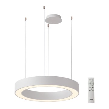 Azzardo AZ5049 - Candelabro suspenso LED com regulação MARCO LED/80W/230V branco + controlo remoto