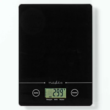 Balança digital de cozinha 1xCR2032 preto