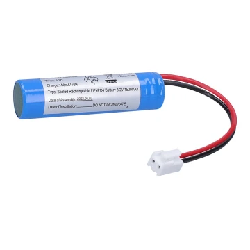 Bateria para iluminação de emergência LiFePO4 3,2V 1500mAh