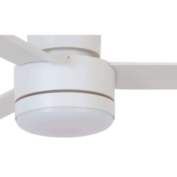 BAYSIDE 213036 - Ventoinha de teto LED LAGOON GX53/17W/230V branco + comando