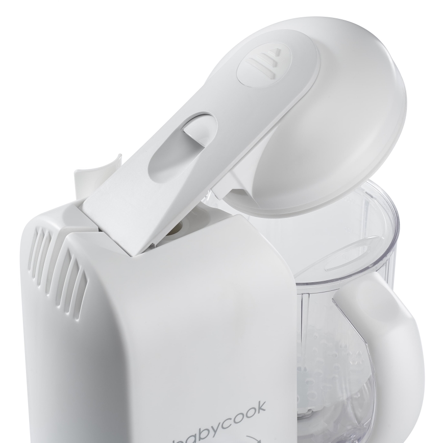 Beaba - Panela de cozer a vapor com varinha mágica BABYCOOK branco