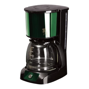 BerlingerHaus - Máquina de café 1,5 l com controlo de pingos e manutenção da temperatura 800W/230V verde