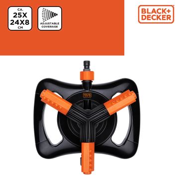 BLACK+DECKER - Irrigador circular de três braços