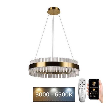 Brilagi - Candeeiro de cristal LED suspenso regulável HALO LED/40W/230V + comando