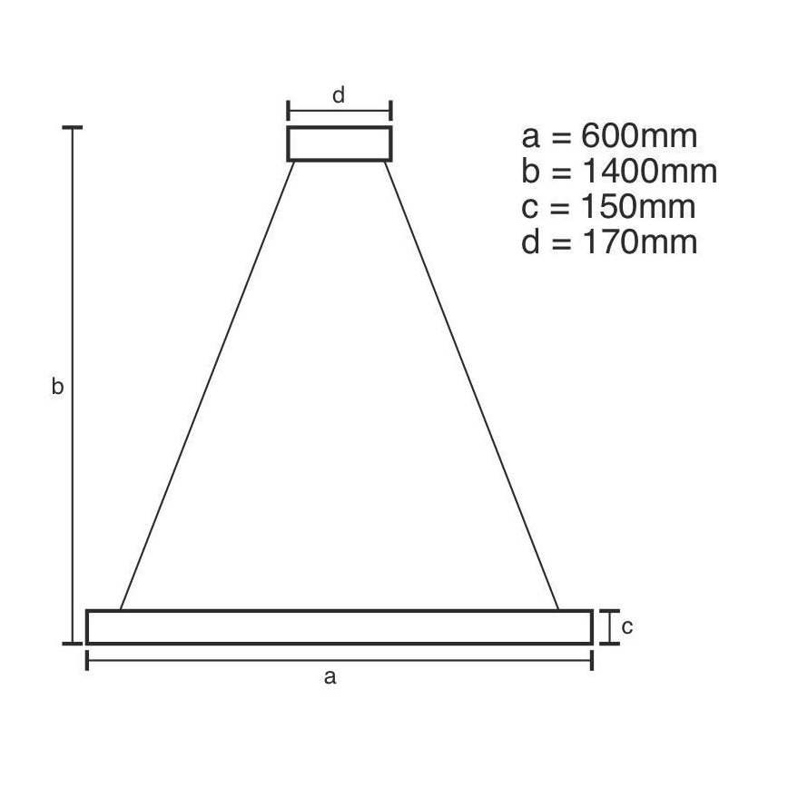 Brilagi - Candeeiro de cristal LED suspenso regulável HALO LED/40W/230V + comando