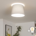 Brilagi - Candeeiro de tecto LED CERIA 1xE27/40W/230V Ø 30 cm cinzento