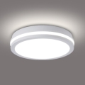 Brilagi - Candeeiro de tecto LED para exterior BENE LED/24W/230V Ø 26 cm branco IP54