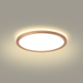 Brilagi - Candeeiro de teto LED para casa de banho ULTRA SLIM LED/18W/230V Ø 30 cm ouro rosé IP54