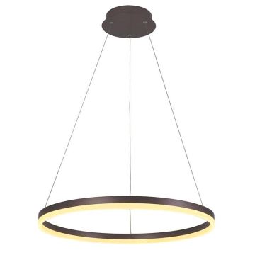 Brilagi - Candeeiro suspenso LED com regulação CIRCLE LED/42W/230V 3000-6500K castanho + comando