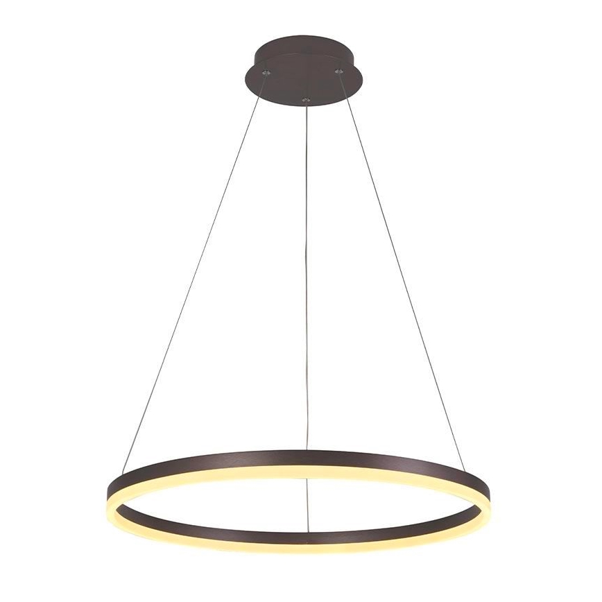 Brilagi - Candeeiro suspenso LED com regulação CIRCLE LED/42W/230V 3000-6500K castanho + comando