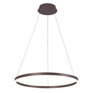 Brilagi - Candeeiro suspenso LED com regulação CIRCLE LED/42W/230V 3000-6500K castanho + comando